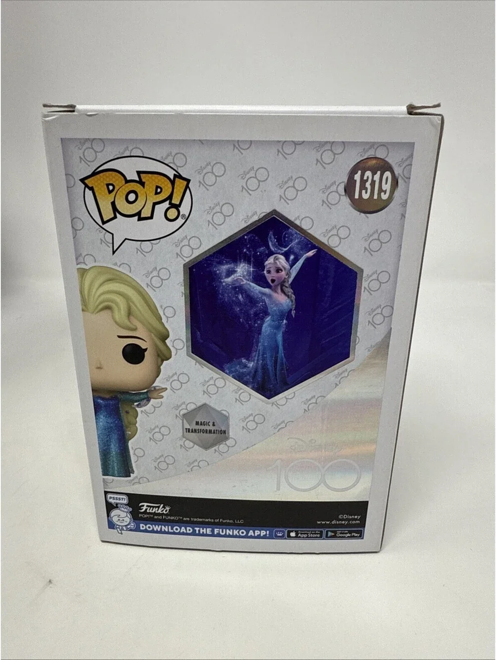 Funko Pop! Disney: Frozen - Elsa #1319 Diamond Party City Excl Disney 100